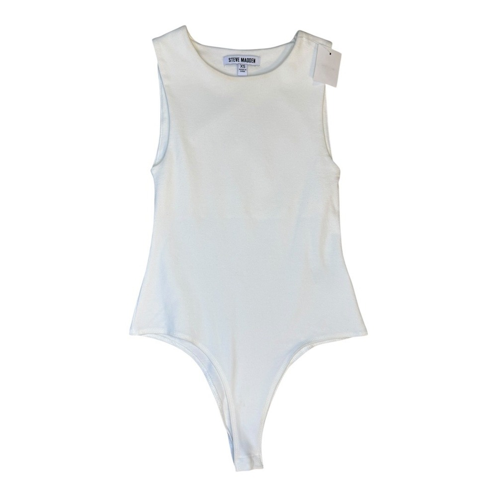 Steve Madden Sleeveless Bodysuit Tank‎ Top Basic Casual XS NWT